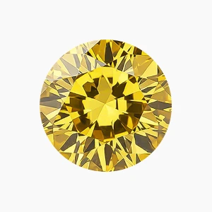 Lab-grown yellow diamond